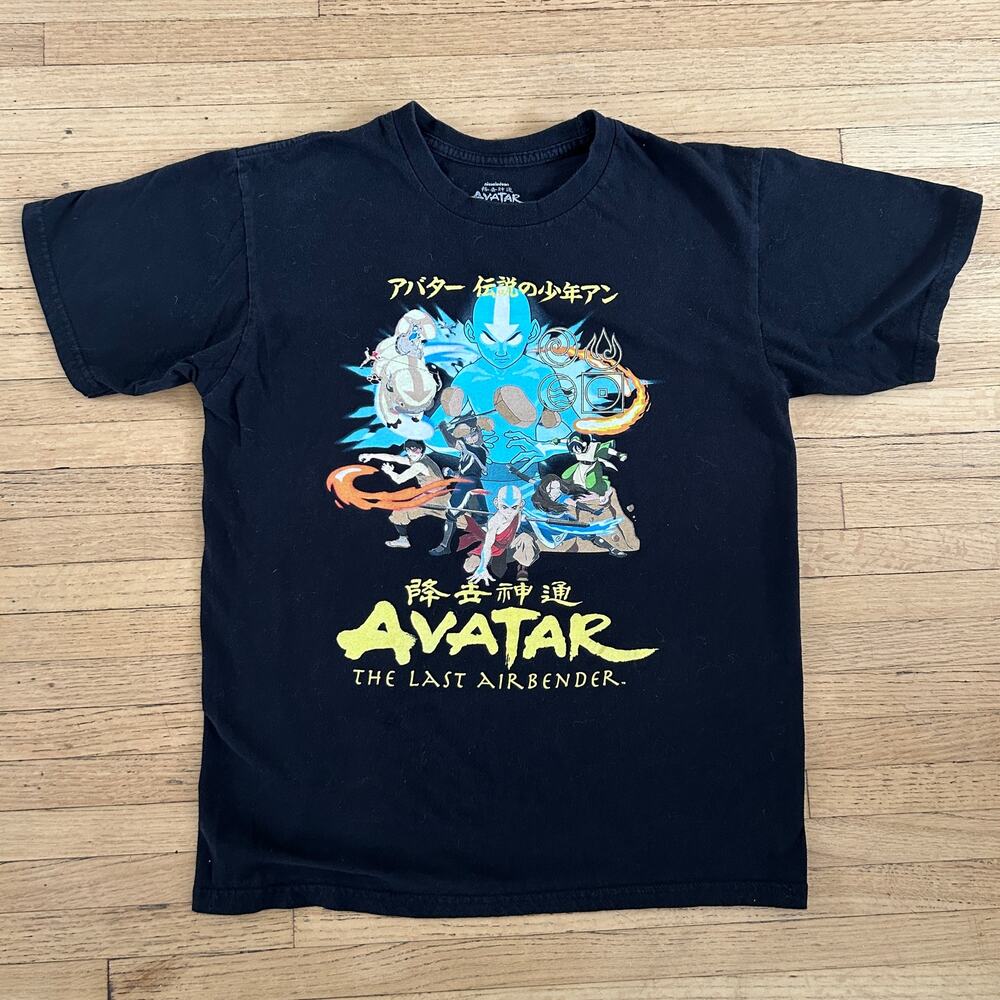 Avatar Anime T-Shirt The Last Airbender Manga Mens M Black